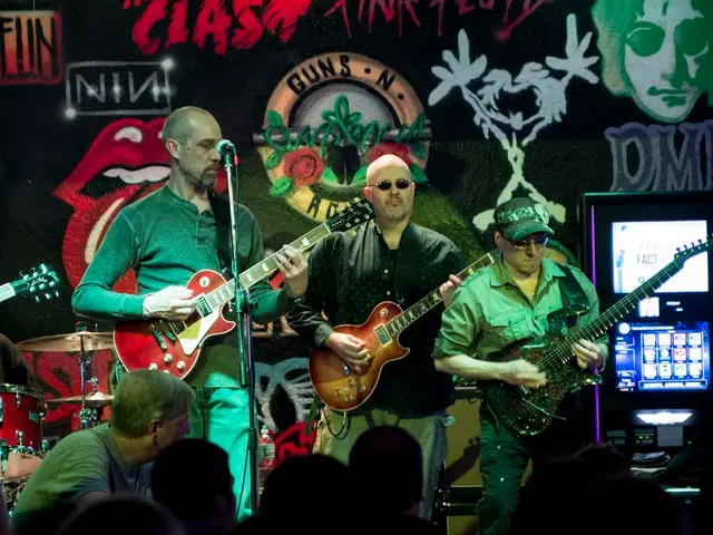 Sasha reprises her music career under the rock and roll persona, Dick Brave.