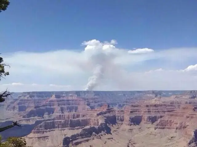 Raging inferno erupts from initial 'controlled burn' in Grand Canyon
