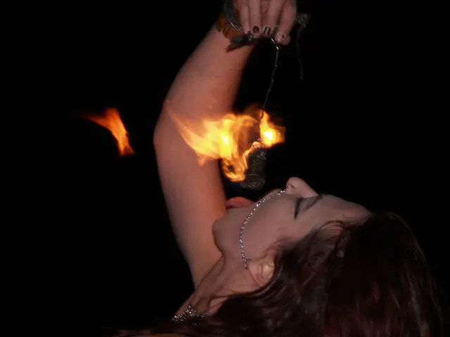 Woman sustains minor injuries in kitchen blaze, France (MFR776)