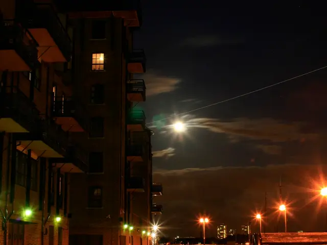 Wind turbines in Brandenburg operate occasionally at night when required for production.