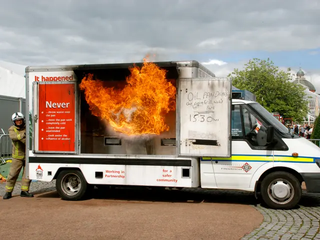 Suspected transport officer on the move in Heilbronn city and county; flames erupt in a shared...