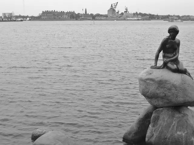 The towering "Child Light" statue guards over Rouyn-Noranda