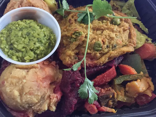 Mackerel, cured and paired with a fenugreek-flavored potato salad for a delicious culinary...