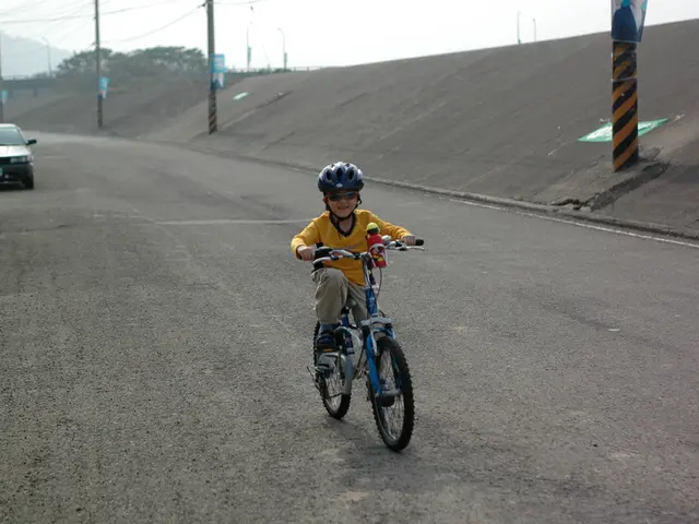 Boy experiences an accident while riding his bicycle at the age of 14.