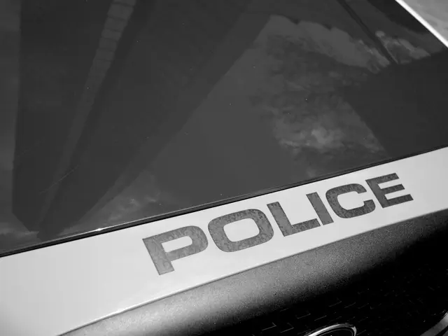 Damage inflicted on Federal police vehicles at Halle Central Station (Saale) as 39-year-old...