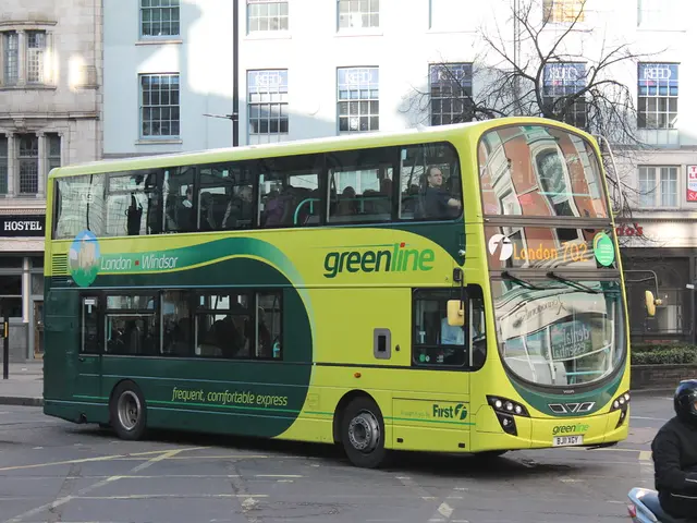 Cyclist struck by bus; 55-year-old person in critical condition.