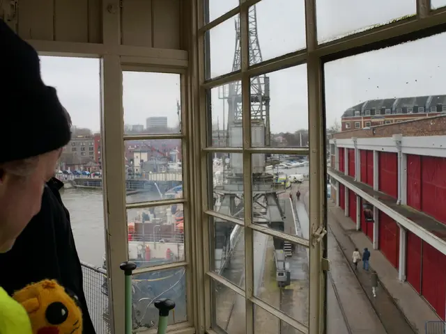 Collision between a crane and a bicycle