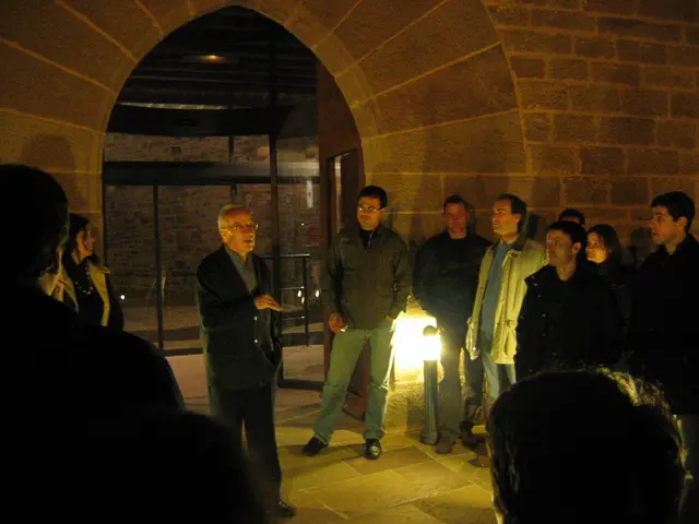 Crowds persist in queuing due to enhanced security measures during the start of the U.S. Open...