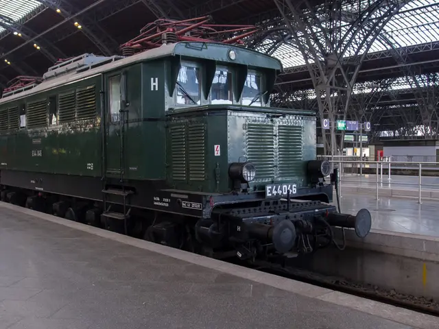 Trains Enshrouded by Major Infrastructure in BPOLI S