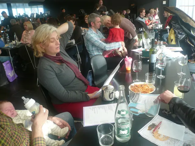 This is an inside view image of the restaurant where we can see there are so many people sitting on...