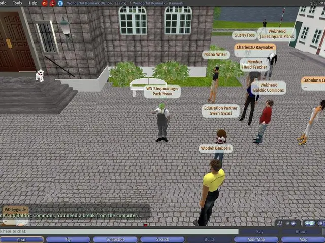 This is an animated image which is clicked outside. On the right we can see the group of people...